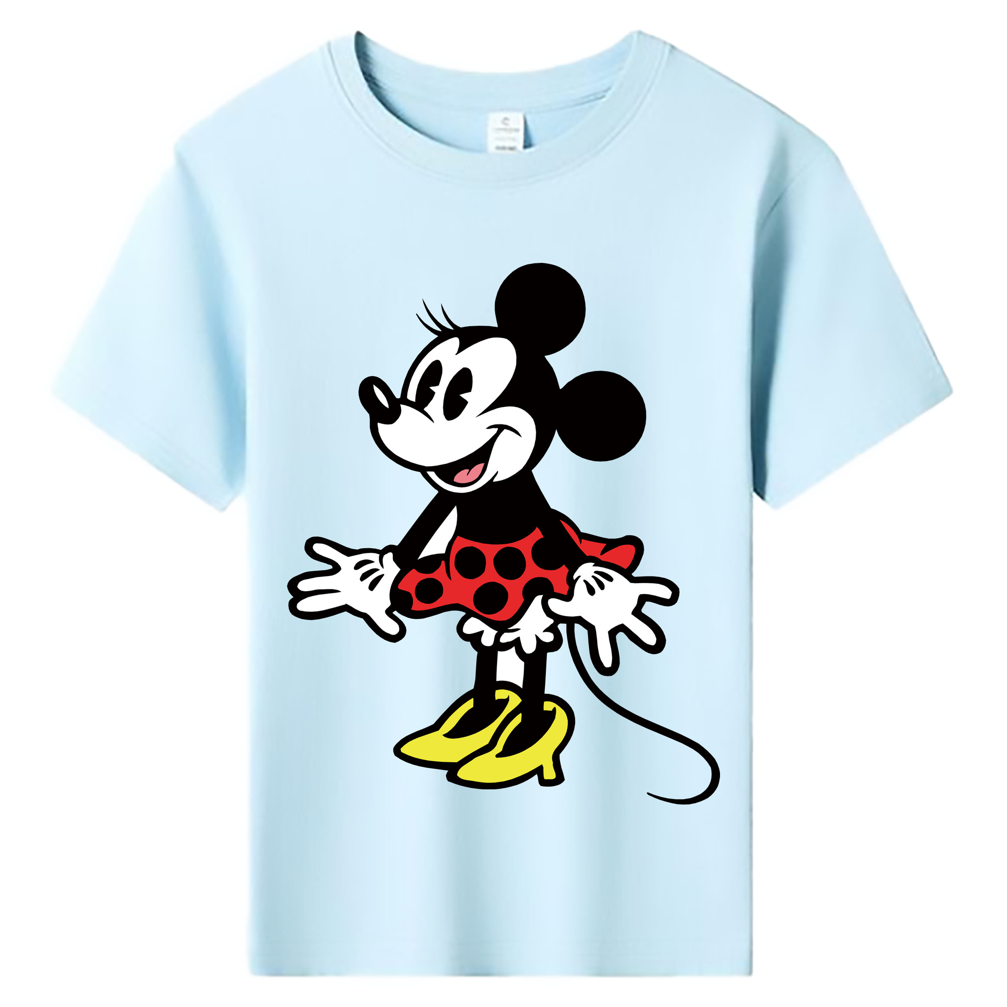 ミッキーマウス Mickey Mouse 綿100％キッズTシャツ（フロントプリント）